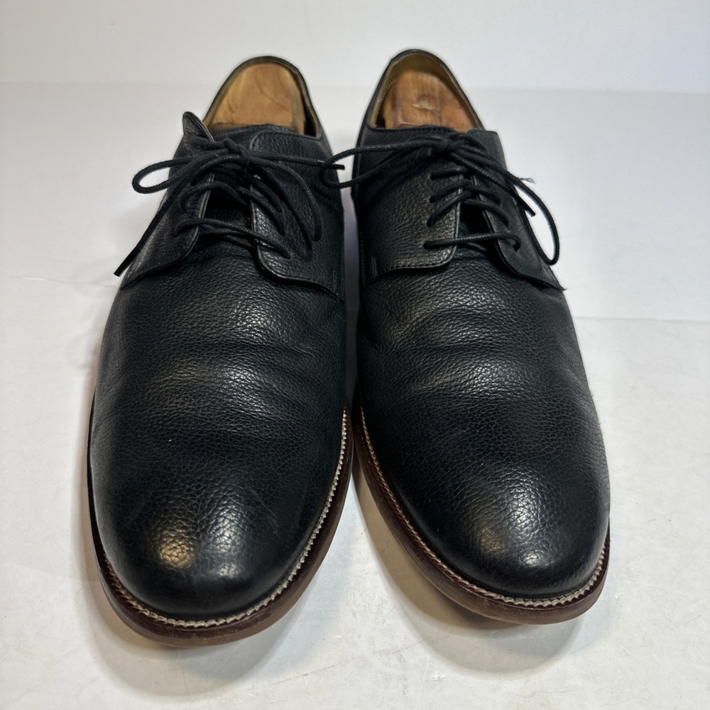 Cole Haan C12661‎ Williams Casual Plain Pebbled Toe Navy Oxfords Men's US 13M